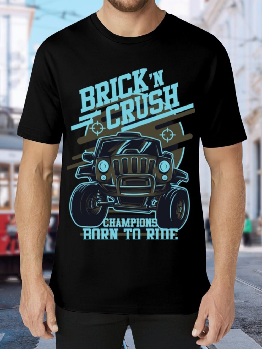 Brick 'N Crush Graphic Tee - Black
